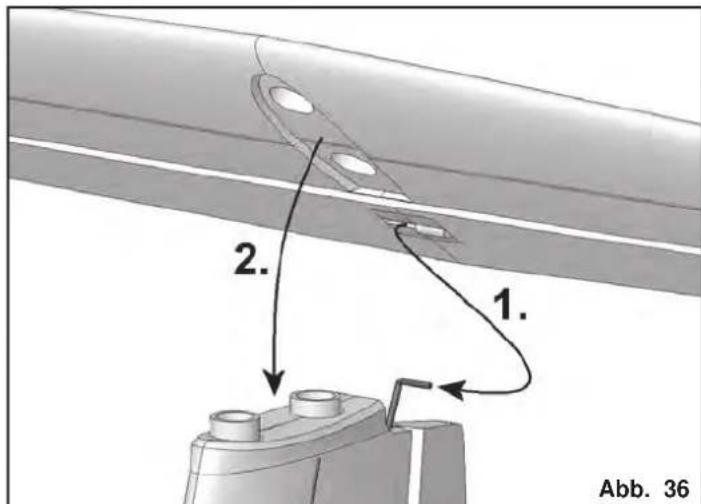MULTIPLEX Heron - Renforcer et libreer les ailerons + flaps - 35