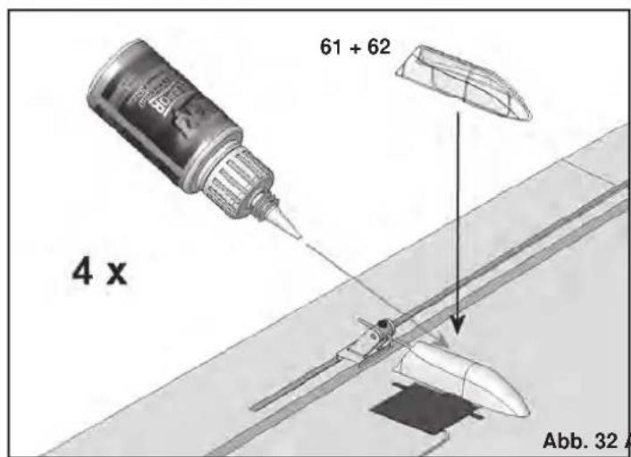 MULTIPLEX Heron - Renforcer et libreer les ailerons + flaps - 32