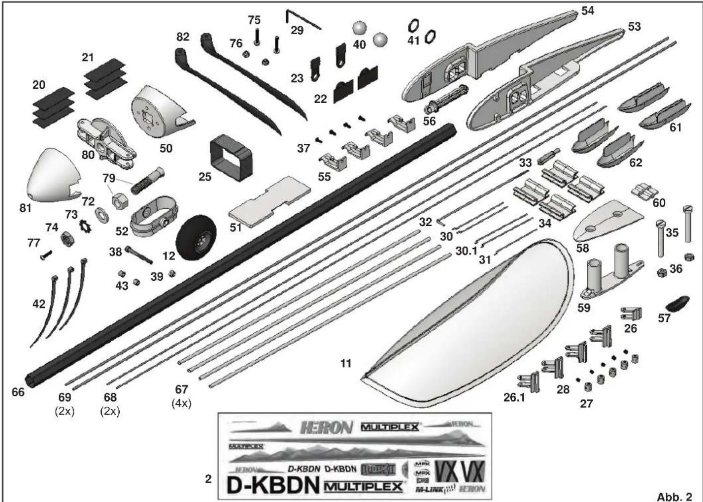 MULTIPLEX Heron - Renforcer et libreer les ailerons + flaps - 2