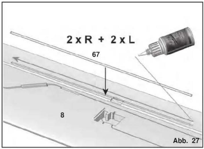 MULTIPLEX Heron - Renforcer et libreer les ailerons + flaps - 26