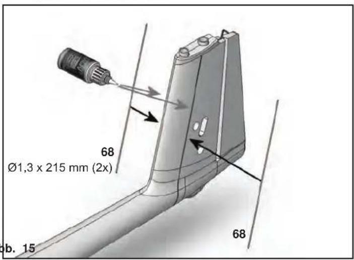 MULTIPLEX Heron - Renforcer et libreer les ailerons + flaps - 15
