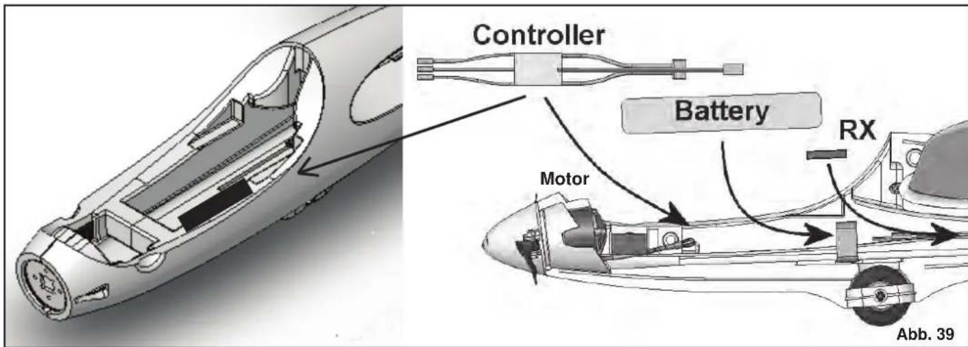 MULTIPLEX Heron - Renforcer et libreer les ailerons + flaps - 38