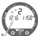 OCEANIC Veo 250 - Affichages temps et date - 2
