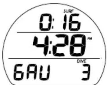 OCEANIC Veo 2.0 - MODE GAUGE (PROFONDIMÉTRE NUMÉRIQUE) - 1
