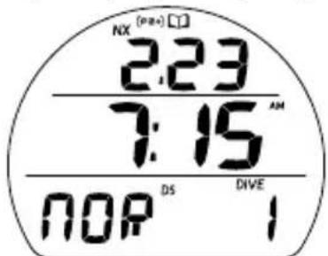 OCEANIC Veo 2.0 - MODE LOG (NORM/GAUG) - 1