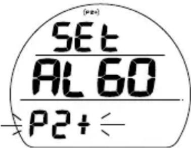 OCEANIC Veo 2.0 - Réglage du facteur de prudence (CF): paramètres affichés (fig. 32) - 2