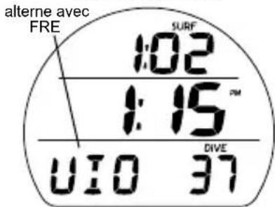 OCEANIC Veo 2.0 - Alarmes de profondeur en mode FREE - 6
