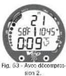 OCEANIC Veo 200 - Mode plongee avec decompression - 2