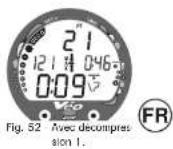 OCEANIC Veo 200 - Mode plongee avec decompression - 1