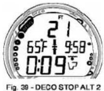 OCEANIC Veo 100Nx - Avec décompression - Affichage secondaire 3 (Fig. 40) - 1