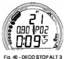 OCEANIC Veo 100Nx - Avec décompression - Affichage secondaire 3 (Fig. 40) - 2