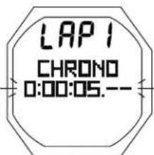 OCEANIC OCI - CHRONOGRAPHE (CHRONO) avec fonction chronomètre/ temps intermédiaire : paramètres affichés (Fig. 7A/B) - 3