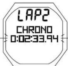 OCEANIC OCI - CHRONOGRAPHE (CHRONO) avec fonction chronomètre/ temps intermédiaire : paramètres affichés (Fig. 7A/B) - 4