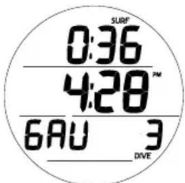OCEANIC GEO 2.0 - MODE GAUGE (PROFONDIMÈTRE NUMÉRIQUE) - 1