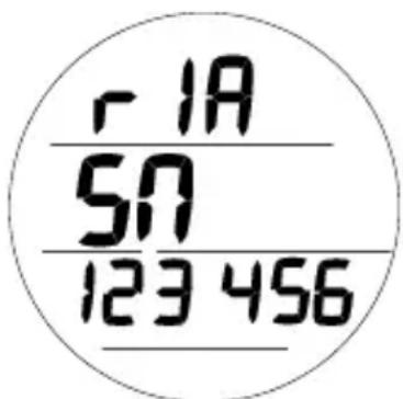 OCEANIC GEO 2.0 - Numéro de série : paramètres affichés (fig. 65) - 1