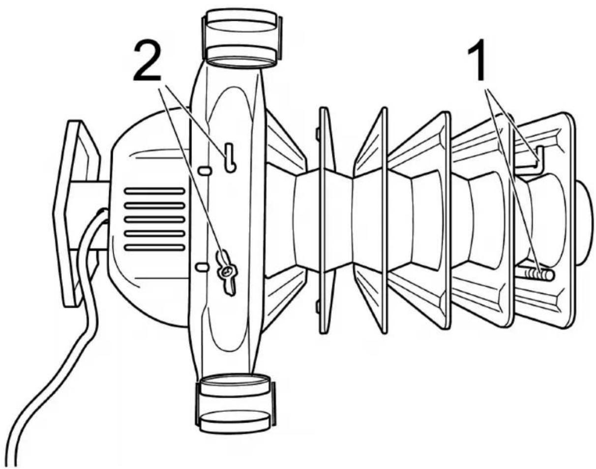 AEG RA 5521 - Montage der Rollen - 1