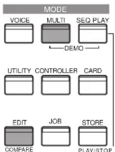 YAMAHA S08 - Utilisation du S08 comme générateur de sons multitimbre (Multi Edit) - 2