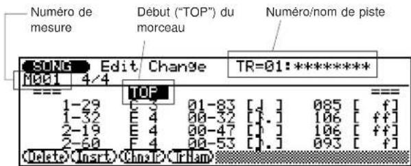 YAMAHA QS300 - Mode d'édition par changement ("Edit Change") - 1
