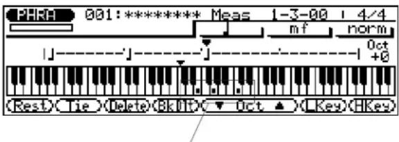 YAMAHA QS300 - ■ Affichages de notes et de clavier - 2