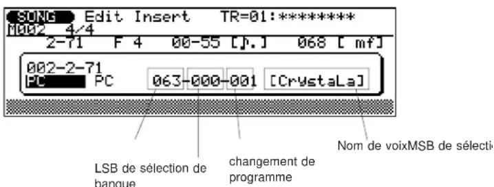 YAMAHA QS300 - Changement de programme ("PC") - 1