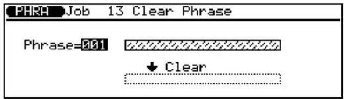 YAMAHA QS300 - 13: Effacement de phrase ("Clear Phrase") - 1