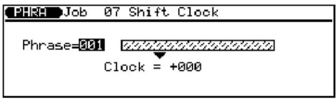 YAMAHA QS300 - 07: Décalage d'horloge ("Shift Clock") - 1