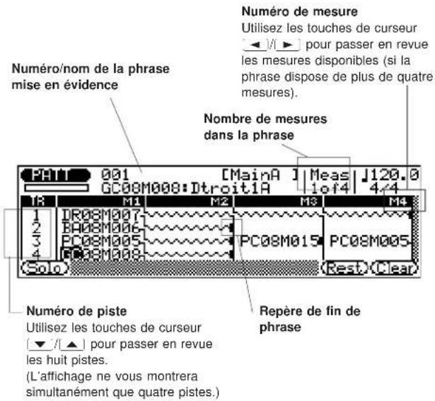 YAMAHA QS300 - Entrez les numéros des phrases souhaitées. - 2