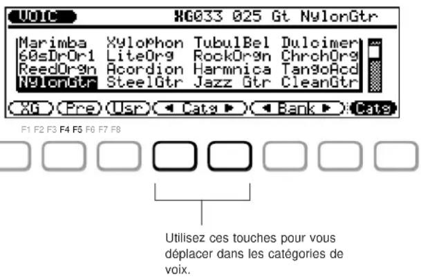 YAMAHA QS300 - Catégories de voix - 1