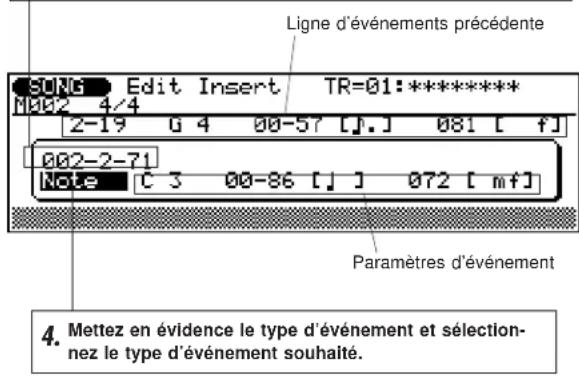 YAMAHA QS300 - Mode d'édition pas insertion ("Edit Insert") - 1
