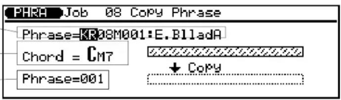 YAMAHA QS300 - 08: Copie de phrase ("Copy Phrase") - 1