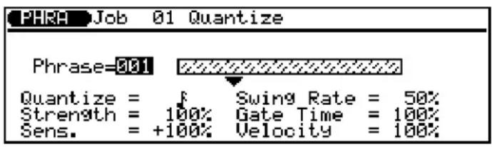 YAMAHA QS300 - 01: Quantification ("Quantize") - 1