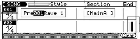 YAMAHA QS300 - ■ Entrée de figures ("Style") - 1