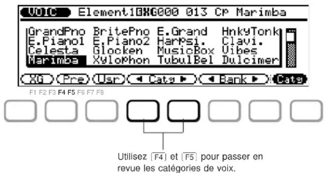 YAMAHA QS300 - Pour utiliser la fonction de copie d'élément: .... - 1