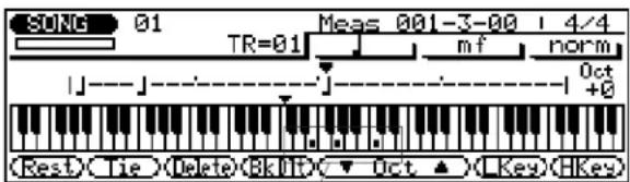 YAMAHA QS300 - ■ Affichages de notes et de clavier - 2