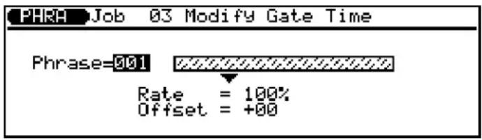 YAMAHA QS300 - 03: Modification du temps de seuil ("Modify Gate Time") - 1