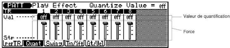 YAMAHA QS300 - Effets de reproduction de figure Quantification ("Quant") - 1