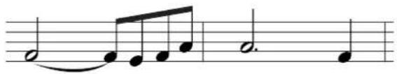 YAMAHA MO8 - - Exemple 2 (à l'aide de la fonction Tie) - 1