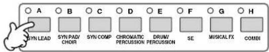 YAMAHA MO8 - SLECTIONNEZ un groupe de voix normales. - 1