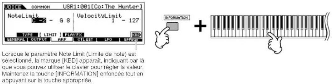 YAMAHA MO6 - Réglages de notes (de touches) - 1