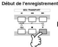 YAMAHA MO6 - Appuyez sur la touche [▶] (Play) pour lancer l'enregistrement. - 1