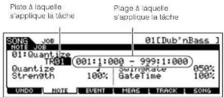 YAMAHA MO6 - Définissez les paramétres de tâche appropriés. - 1