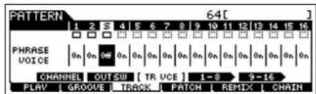 YAMAHA MO6 - [F3]TRACK  [SF3]TR VOICE - 1