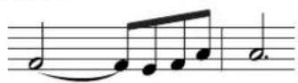 YAMAHA MO6 - Suivez les instructions ci-dessous pour entrer la blanche pointée suivante. - 2