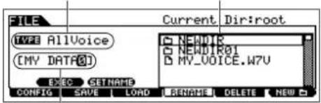 YAMAHA MO6 - [F4] RENAME (Renommer) - 1