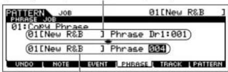 YAMAHA MO6 - 01: Copy Phrase (Copier la phrase) - 1