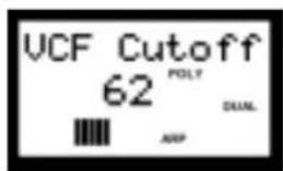 YAMAHA AN1X - VCF cutoff (fréquence de coupure du VCF) - 1