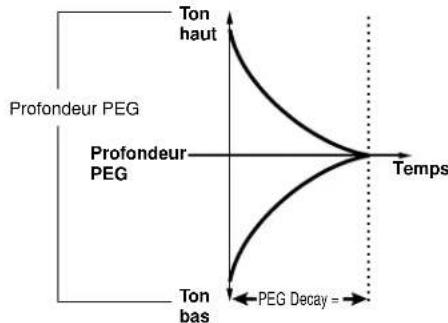YAMAHA AN1X - PEG decay (chute PEG) - 2