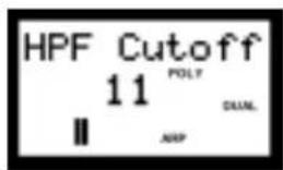 YAMAHA AN1X - HPF (fréquence de coupure du filtre passé-haut) - 1