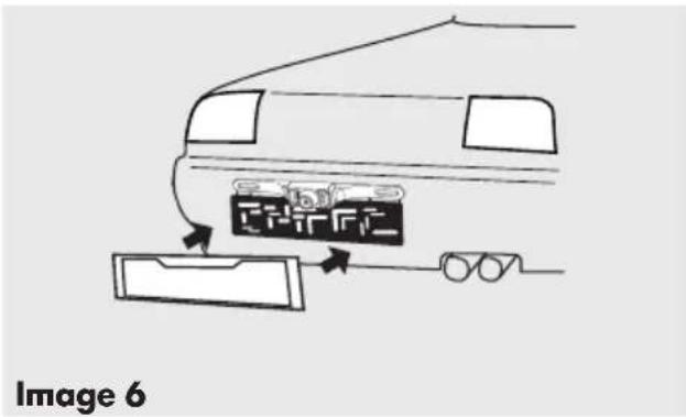 AEG RV 3.5 - Step 5: Mounting the license number - 1