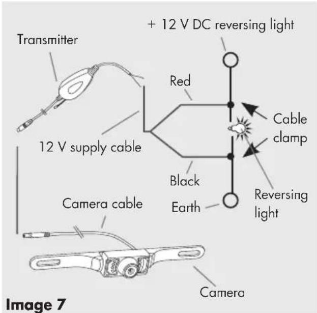 AEG RV 3.5 - Step 7: Connecting the transmitter supply cable - 1